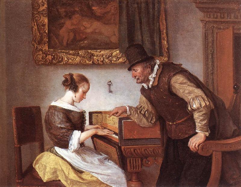 Jan Steen The Harpsichord Lesson oil painting image